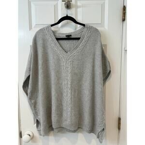 Talbots Seed Stitched Oversized Sweater Vest/Poncho size Medium